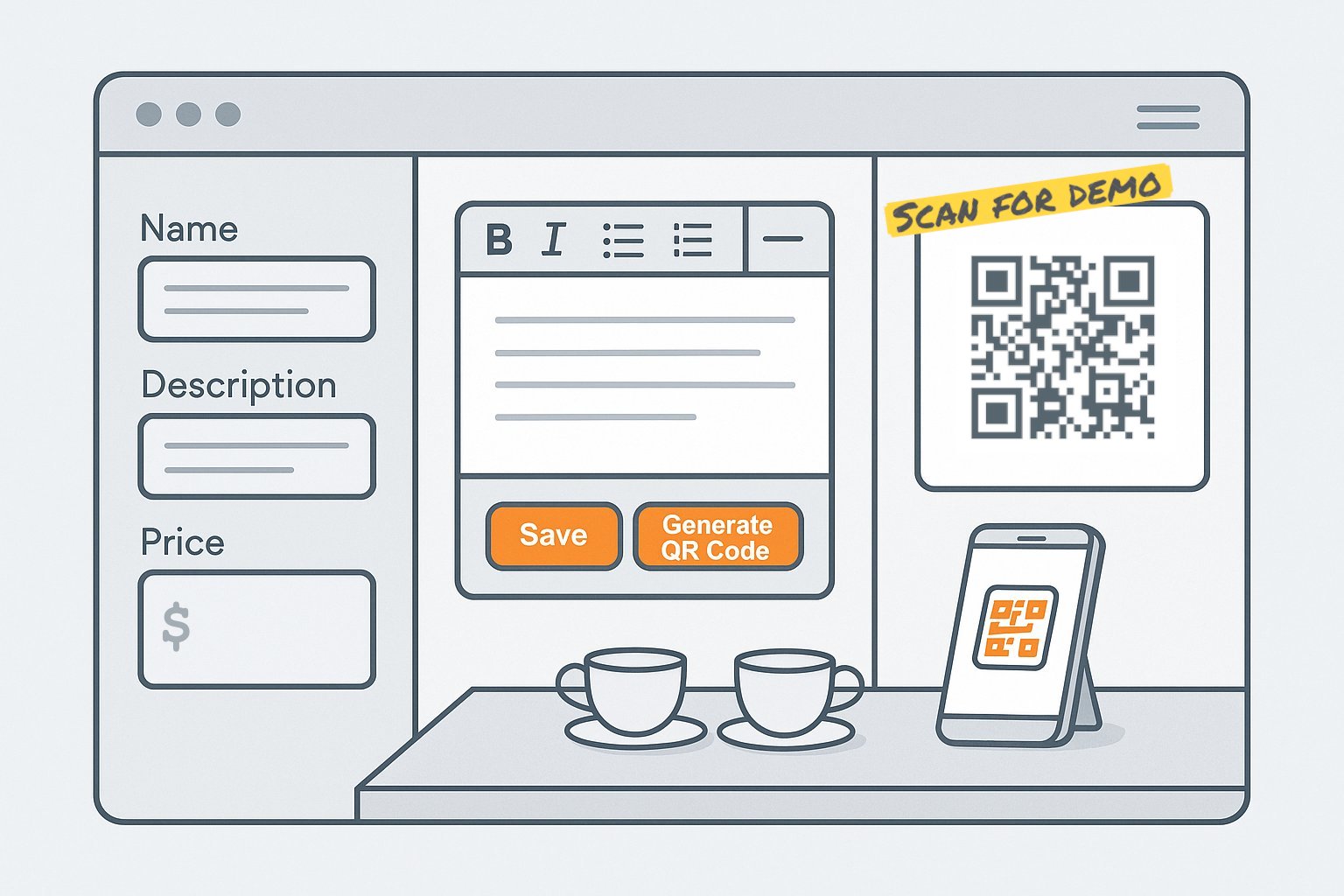 Demo interface screenshot